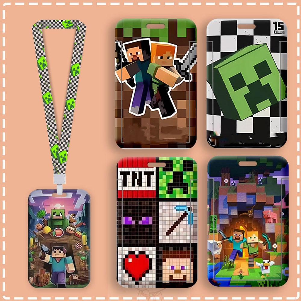 Index Card Holder - Cartoon lanyard-kaarthouder uit de game-serie, schattige