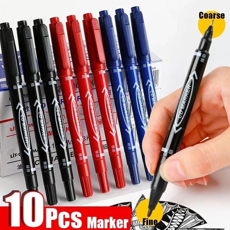 Correction Pen Fine - 5/10 Stuks Twin Tip Permanente Marker