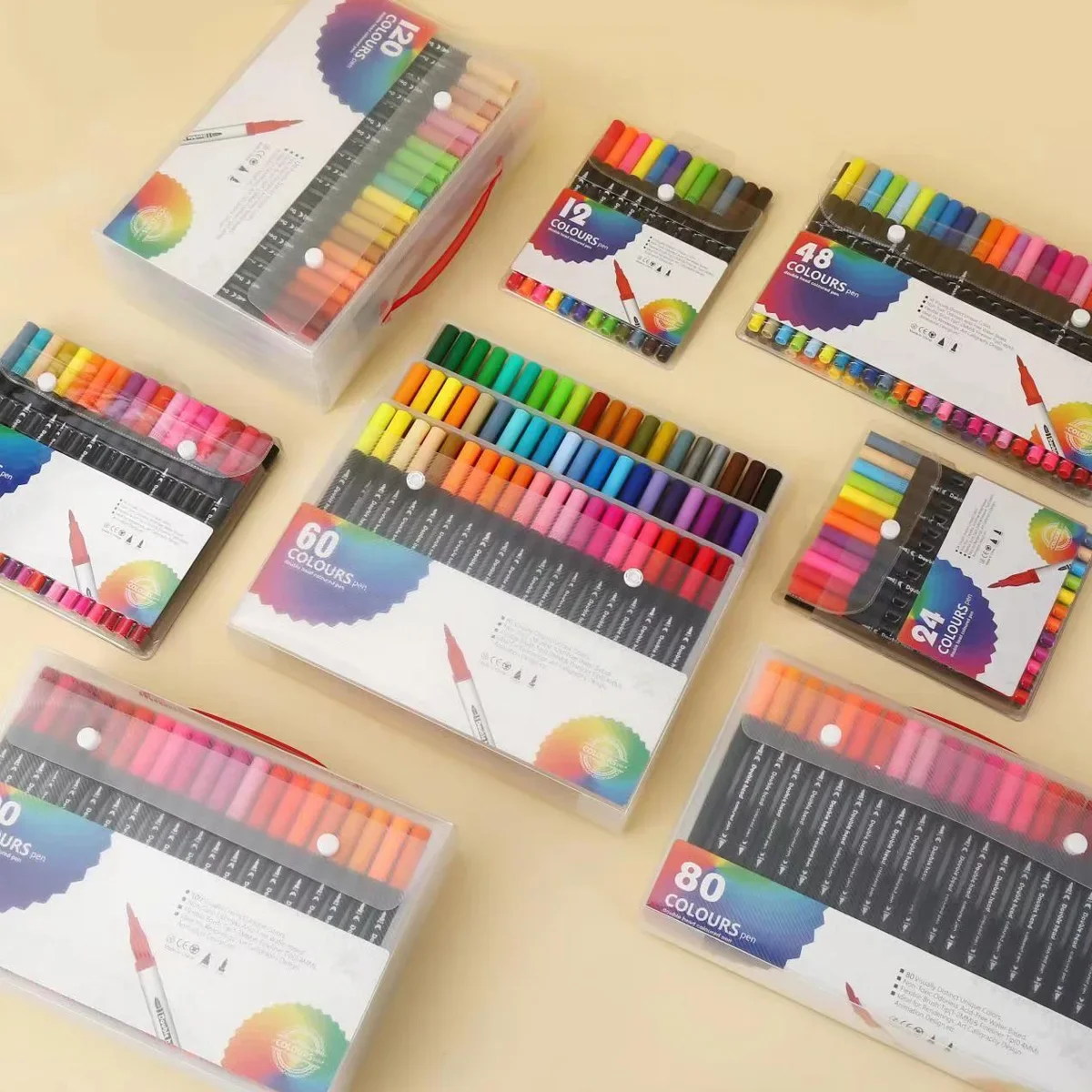 12-120 Kleuren Markers Set Dua - Correction Pen Fine recensie en prijs