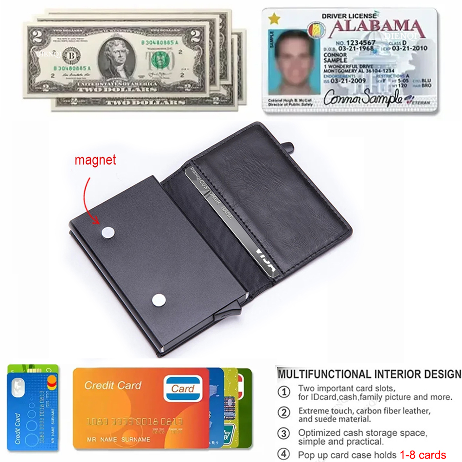 RFID-blokkerende kaartportemon - Index Card Holder recensie en prijs